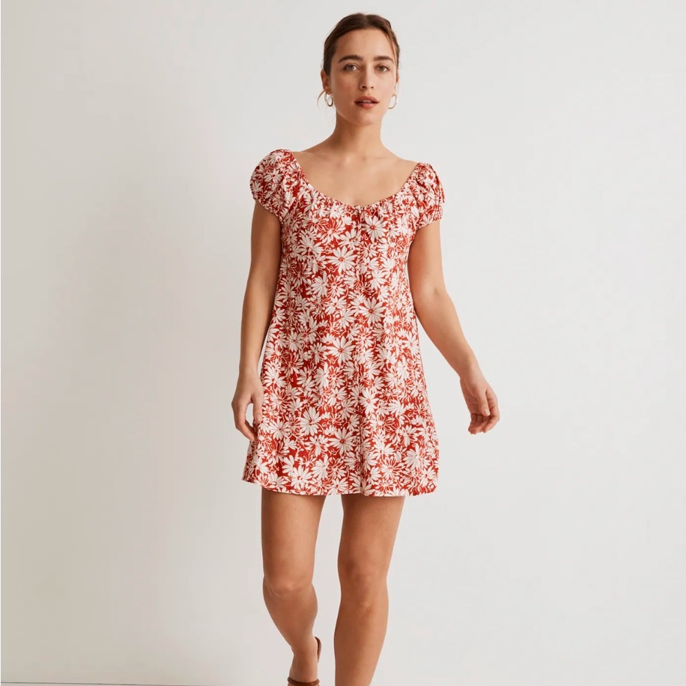 Madewell Margie Mini Dress in Abstract Flora